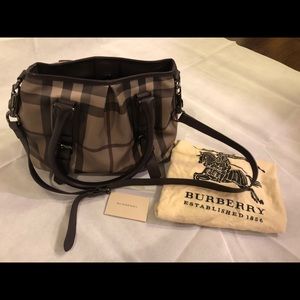 Burberry Smoked Check Small Northfield Tote